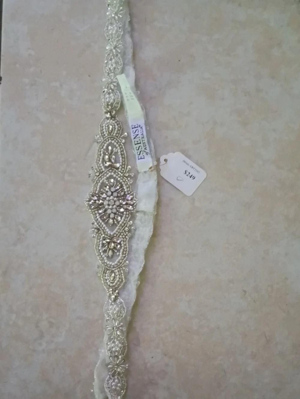 Embellished Ivory Bridal Belt